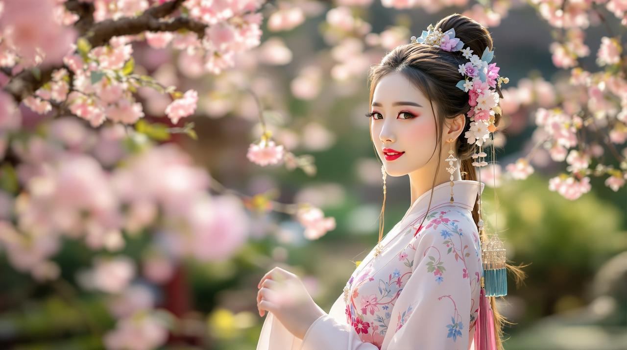 右手影视古风汉服摄影教程：如何在普通公园拍出大片感